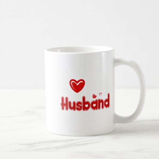 Funny I Love My Husband  コーヒーマグカップ (右)