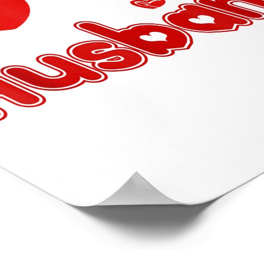 Funny I Love My Husband  ポスター (角)