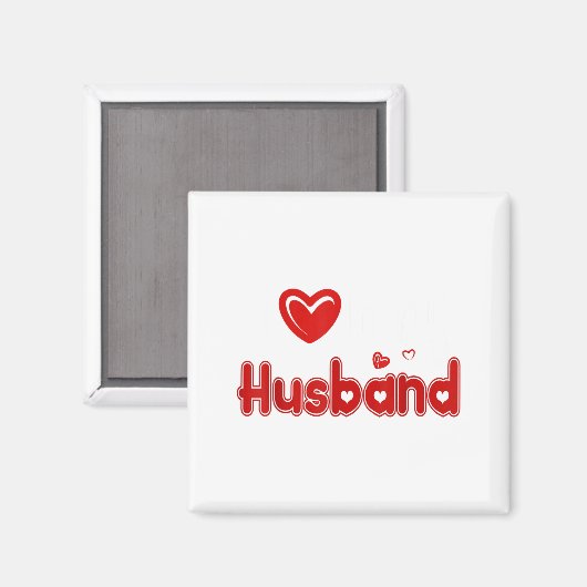 Funny I Love My Husband  マグネット (正面/裏面)