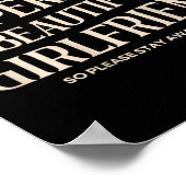 Funny I Love My Super Hot Beautiful Gorgeous Girlf ポスター (角)