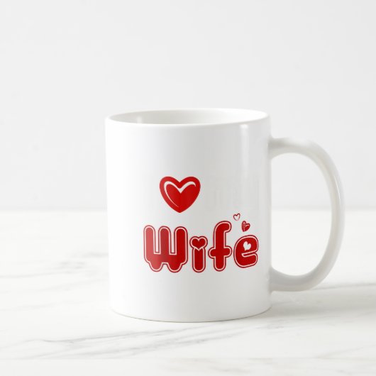 Funny I Love My Wife  コーヒーマグカップ (右)