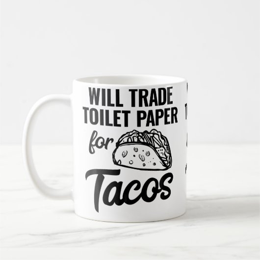 Funny I Love Taco Tuesday Taco Truck Women コーヒーマグカップ (左)