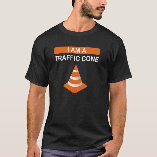 Funny I m A Traffic Cone Halloween Costume Pullove Tシャツ (正面)