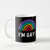 Funny “I’m Gay” Coffee Mug – LGBTQ+ Pride Gift コーヒーマグカップ (左)