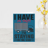 Funny I’m Staying In The Van Phasmophobia Gamer Me カード (黄色い花)