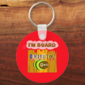 Funny I Miss You I am Bored キーホルダー (正面)