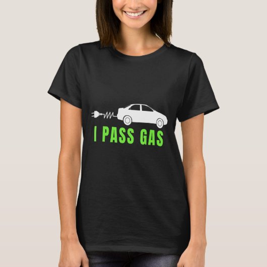 Funny I P Gas Electric Car I Love Evs Electri  Tシャツ (正面)