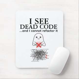 Funny I See Dead Code Programmer Mouse Pad マウスパッド