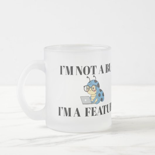 Funny I See Dead Code Programmer Mug フロストグラスマグカップ (左)