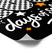 Funny I Survived 100 Days Of School Student Teache ポスター (角)