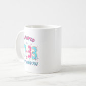 Funny I Survived 67 + 33 Days Of Loving You Valent コーヒーマグカップ (正面左)