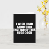 Funny I Wish I Had Serotonin Instead Of This Huge  カード (黄色い花)