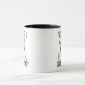 Funny I Wonder If My Lawn Is Thinking マグカップ (中央)