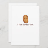 Funny I Yam What I Yam For Men Women Youth シーズンカード (正面/裏面)