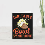 Funny Ibs Pooping Joke Irritable Bowel Syndrome Bo カード (正面)
