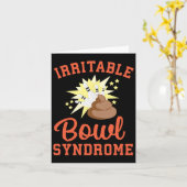 Funny Ibs Pooping Joke Irritable Bowel Syndrome Bo カード (黄色い花)