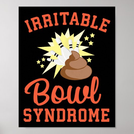 Funny Ibs Pooping Joke Irritable Bowel Syndrome Bo ポスター (正面)
