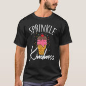 Funny Ice Cream Sprinkle Kindness Women Tシャツ (正面)
