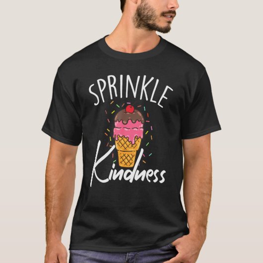 Funny Ice Cream Sprinkle Kindness Women Tシャツ (正面)