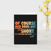 Funny Ice Fishing Art For Men Fishermen Ice Fishin カード (黄色い花)