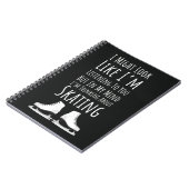 Funny Ice Skating Themed Gifts Winter Sport Skater ノートブック (左側)