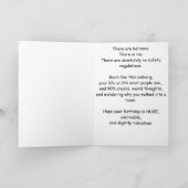 Funny Iceberg Birthday Humor Party Design カード (内部)