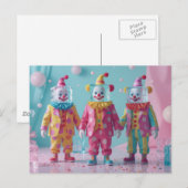 Funny icecube clowns ポストカード (正面/裏面)