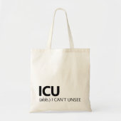 Funny ICU Nurse Tote Bag Graduation Gift for Her トートバッグ (正面)