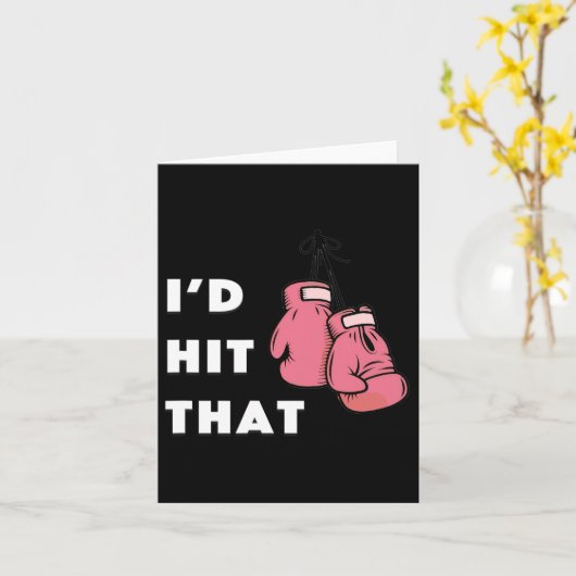 Funny I'd Hit That Boxing  カード (黄色い花)