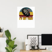 Funny I'd Hit That Dart Board Target Darts Player  ポスター (ホームオフィス)