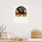 Funny I'd Hit That Dart Board Target Darts Player  ポスター (キッチン)