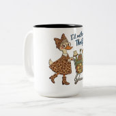 Funny I'd Rather Be Thrifting ツートーンマグカップ (正面左)