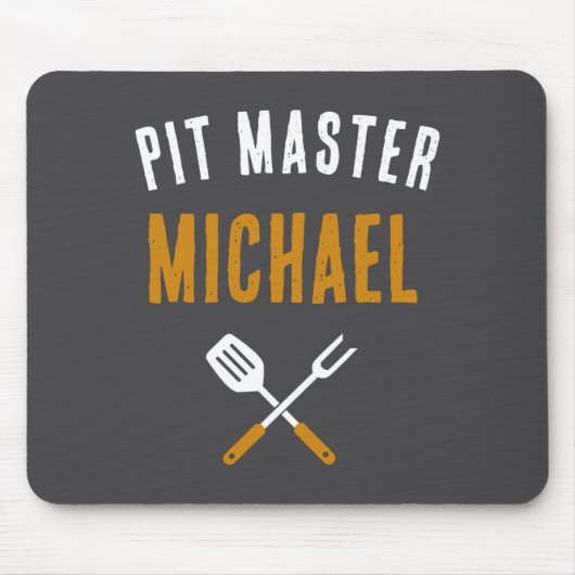 Funny Id Smoke That Name Bbq Grilling Dad  マウスパッド (正面)