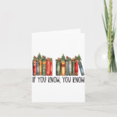 Funny If You Know You Know 6 7 Reading Books Chris カード (正面)