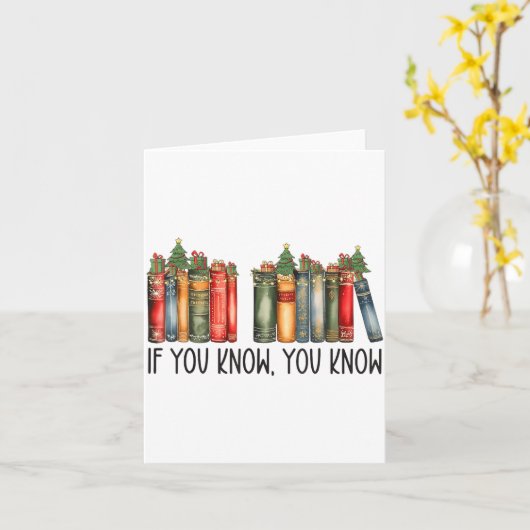 Funny If You Know You Know 6 7 Reading Books Chris カード (黄色い花)