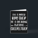 Funny Im A Proud Cheer Brother Of A Cheerleader Xm カード<br><div class="desc">Funny Im A Proud Cheer Brother Of A Cheerleader Xmas</div>