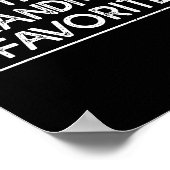 Funny I'm Grandma's Favorite Grandson Granddaughte ポスター (角)