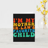 Funny I'm My Mother In Law's Favorite Child  カード (黄色い花)