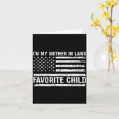 Funny I'm My Mother In Laws Favorite Child For Son カード (黄色い花)