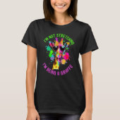 Funny I'm Not Stretching I'm Being a Giraffe Paint Tシャツ (正面)