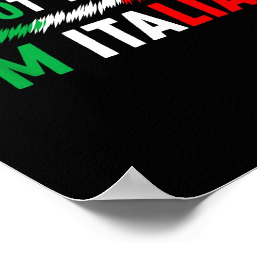 Funny I'm Not Yelling I'm Italian  ポスター (角)