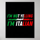 Funny I'm Not Yelling I'm Italian  ポスター (正面)