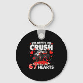Funny I'm Ready To Crush 67 Hearts  キーホルダー (正面)