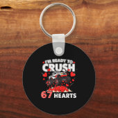 Funny I'm Ready To Crush 67 Hearts  キーホルダー (正面)