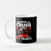 Funny I'm Ready To Crush 67 Hearts コーヒーマグカップ (左)
