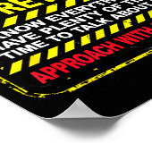 Funny I'm Retired Approach With Caution Men Dad Gr ポスター (角)