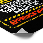 Funny I'm Retired Approach With Caution Men Dad Gr ポスター (角)