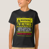 Funny I'm Retired Approach With Caution Men Dad Gr Tシャツ (正面)
