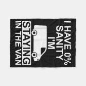 Funny I'm Staying In Tha Van Phasmophobia Drivers フリースブランケット (正面(横))