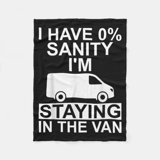 Funny I'm Staying In Tha Van Phasmophobia Drivers フリースブランケット (正面)
